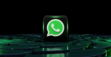 a green whatsapp icon sitting on top of a maze